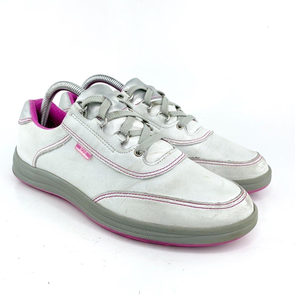 SAS Sporty Women‎ Lace Up Casual Leather Shoe White Pink 9S Tripad